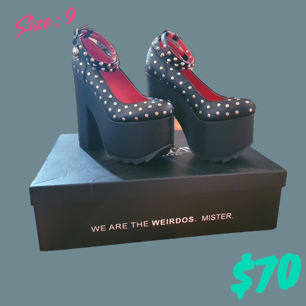 Demonia Studded Pumps